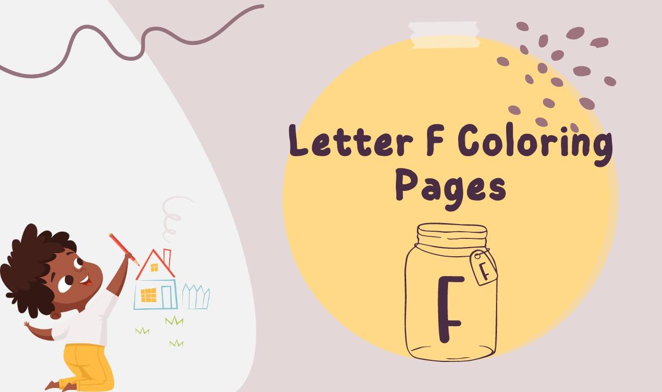 Letter f coloring pages