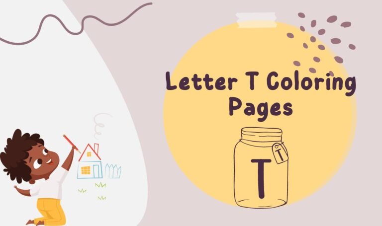 Letter t coloring pages