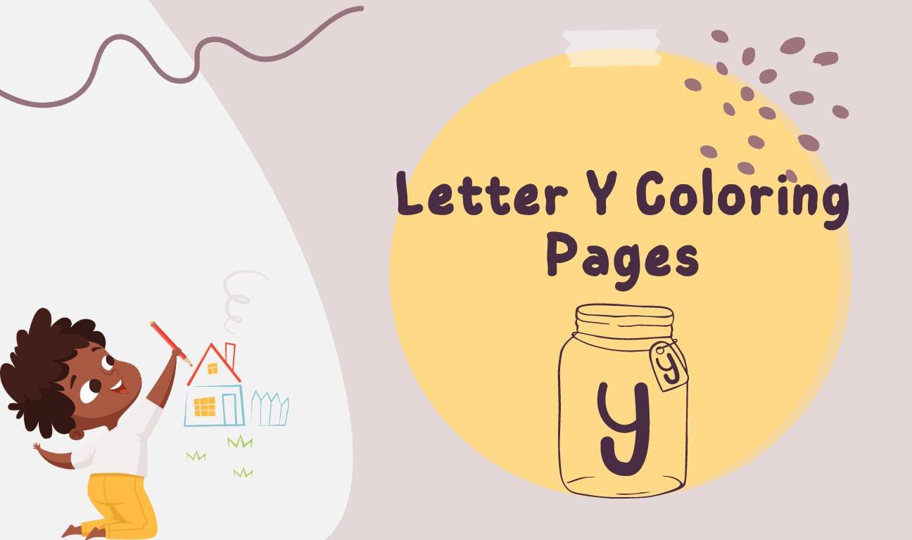 Letter y coloring pages