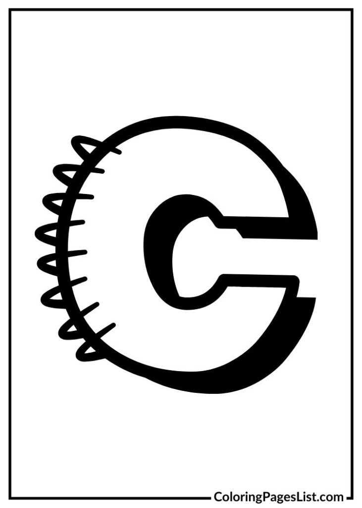 Letter C with book design