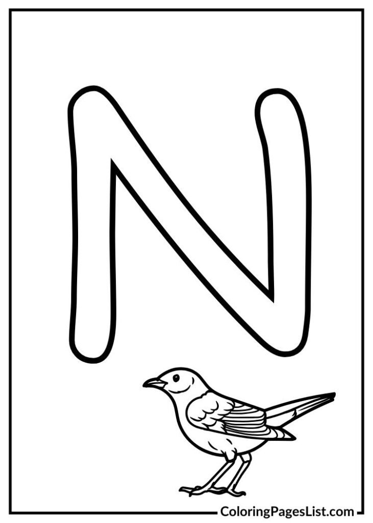 Alphabet N with Nightingale