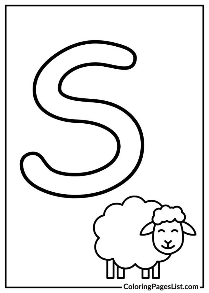 Letter S with dishes