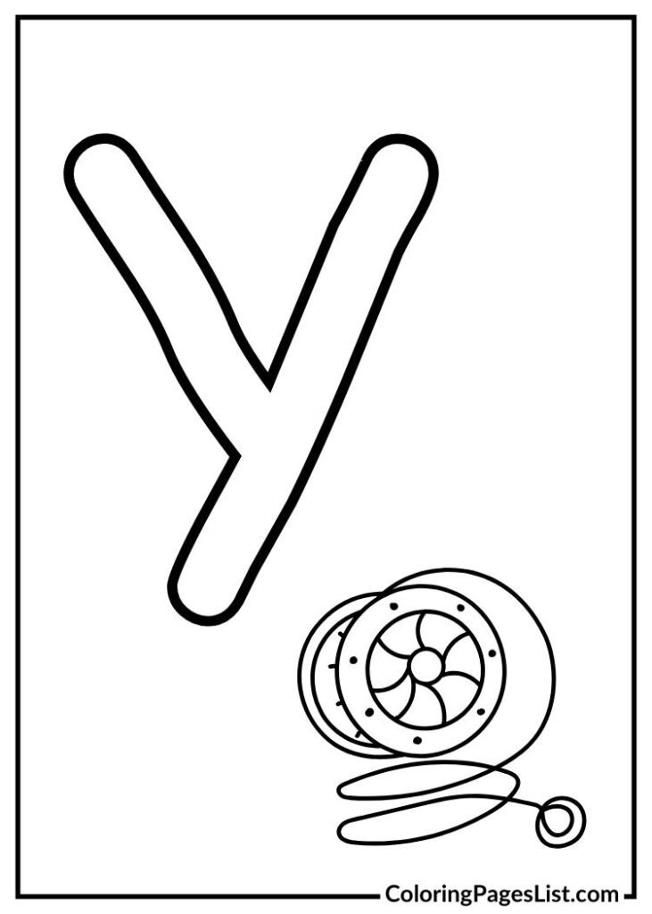 Alphabet Y with yo-yo