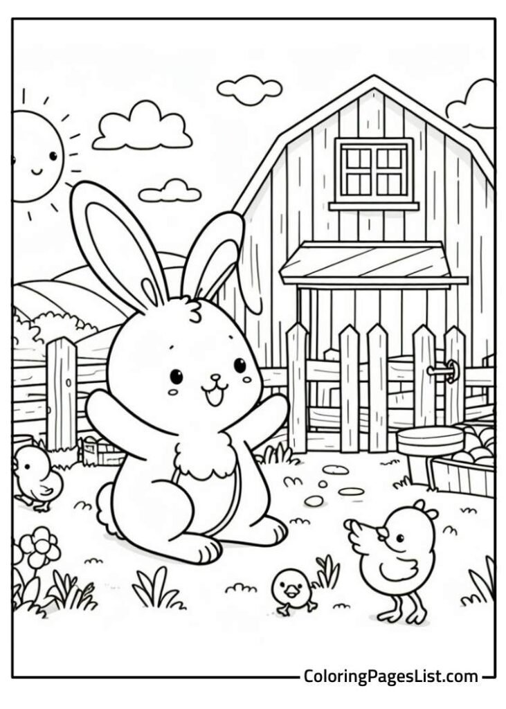 Rabbit From Winnie the Pooh To Color