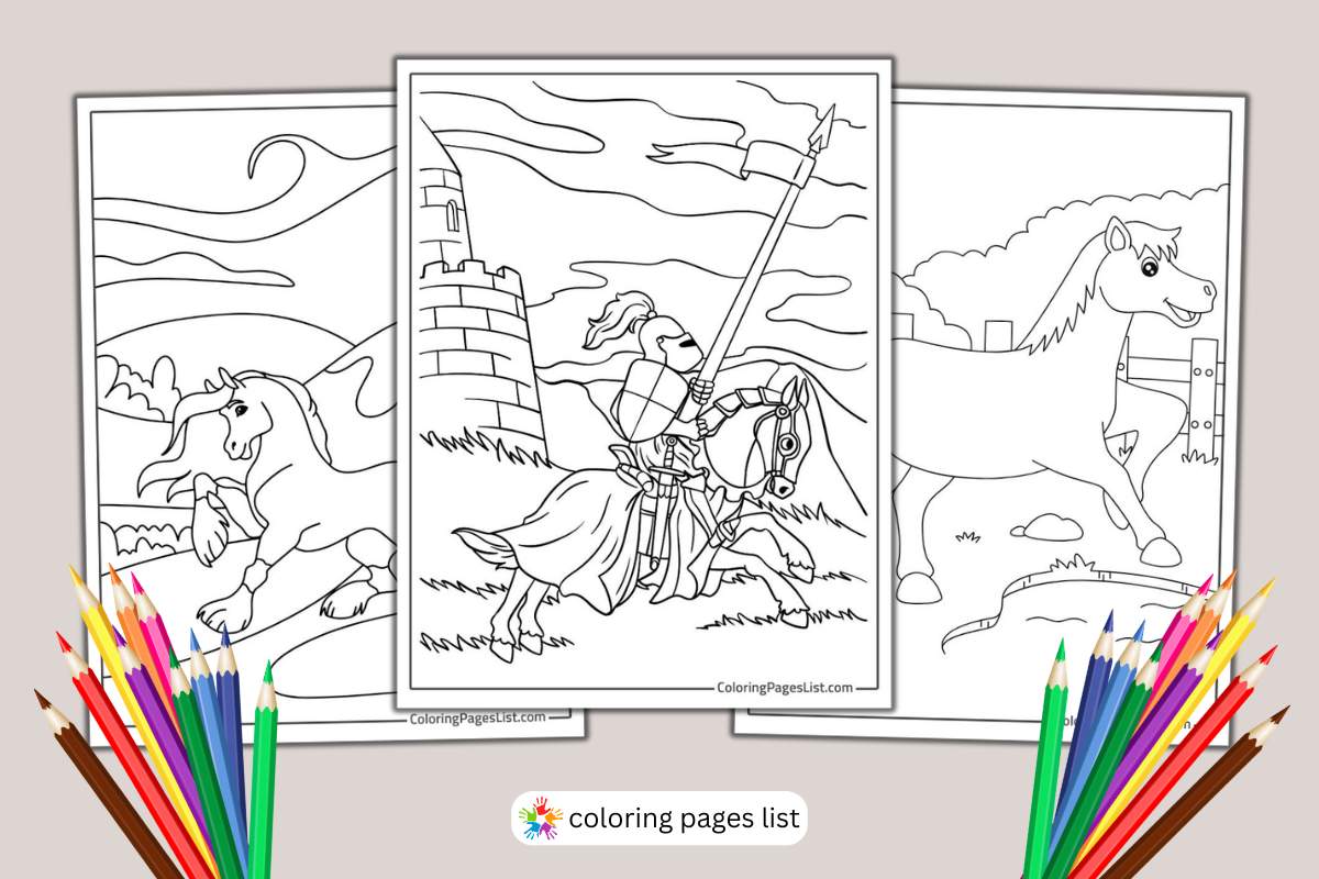 Horse coloring pages