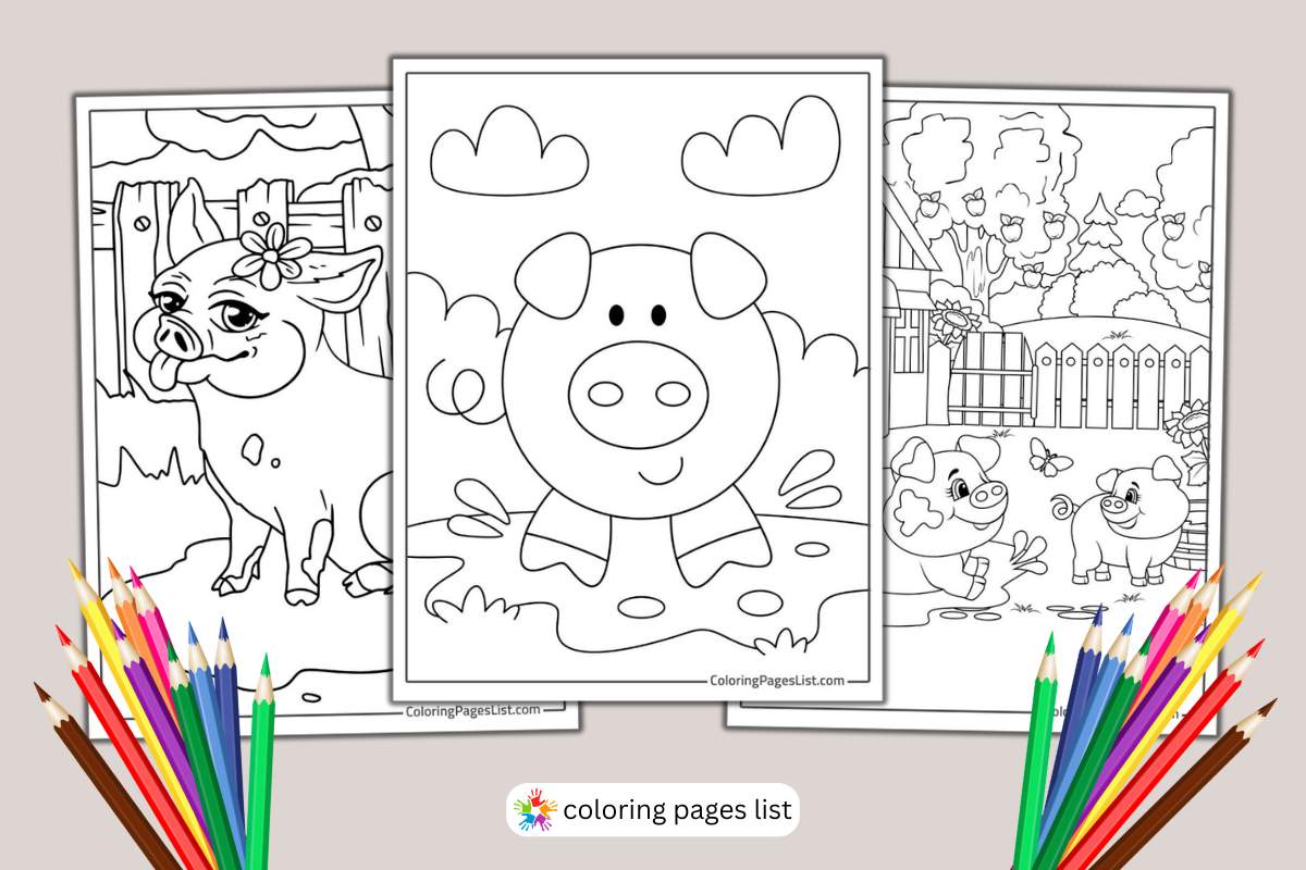 Pig coloring pages