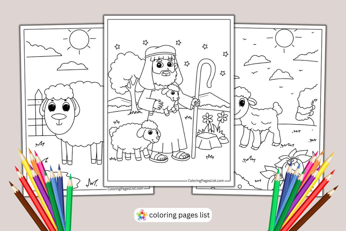 Sheep coloring pages