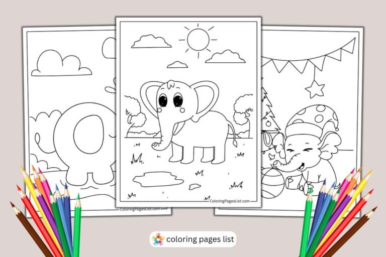 Elephant coloring pages