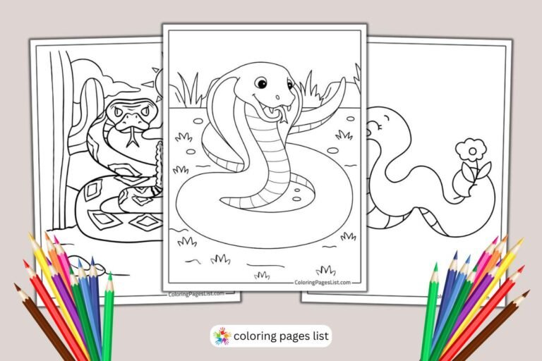 Snake coloring pages