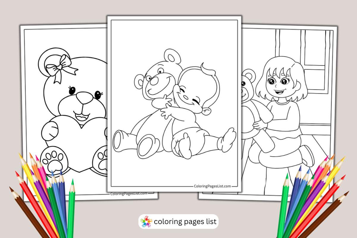 Teddy Bear coloring pages