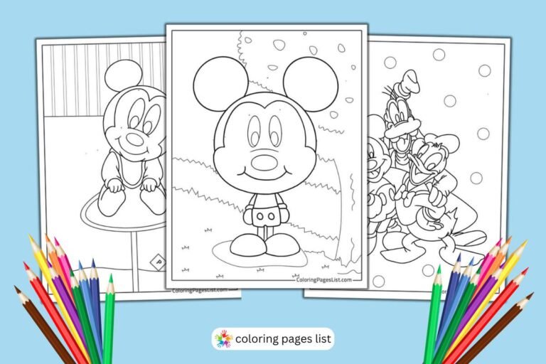 Mickey Mouse coloring pages