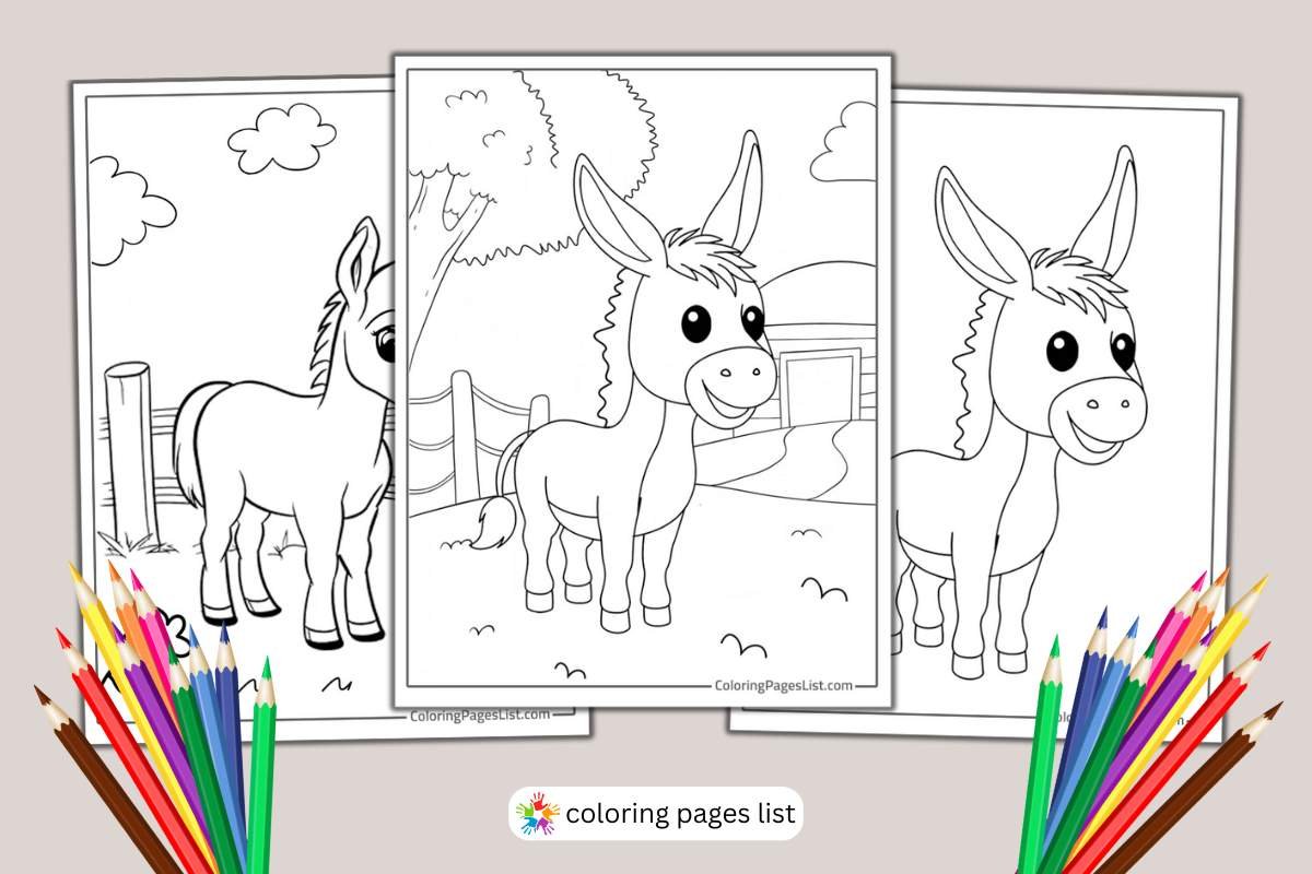 Donkey Coloring Pages