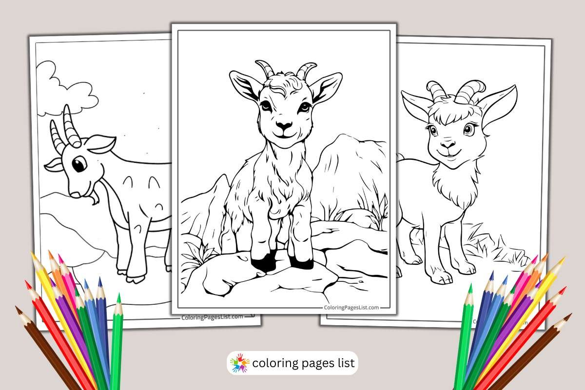 Goat Coloring Pages