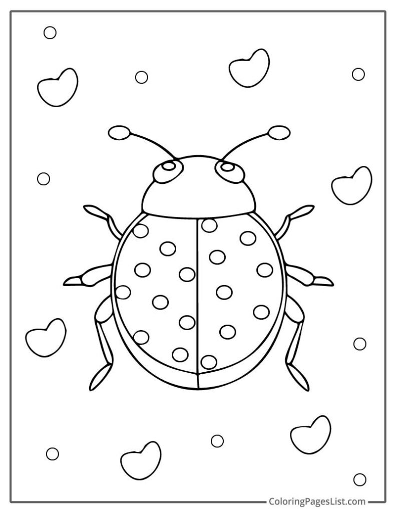 Ladybug Outline To Color