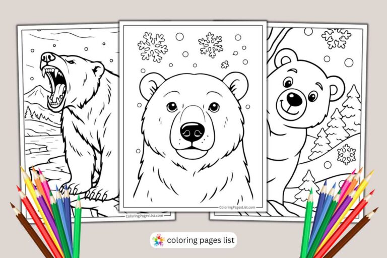 Polar Bear coloring pages