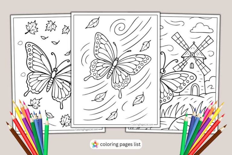 Butterfly coloring pages